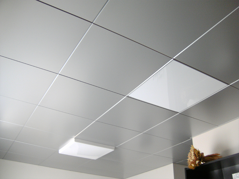 SGM - Verlaagde plafonds: Metalen plafondplaten: clip-in